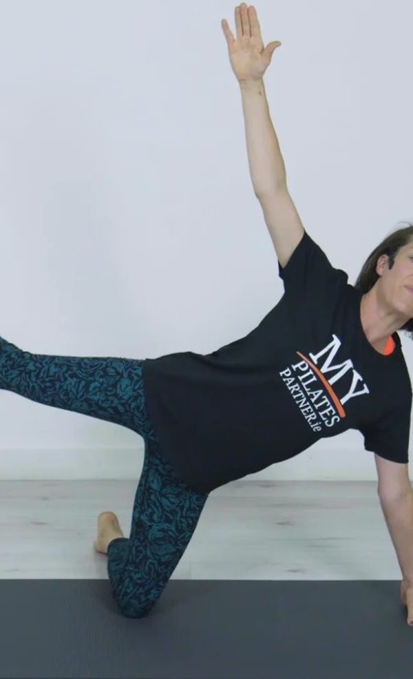 Woman performing a star exercise